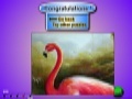 Igra Flamingos in the lake puzzle