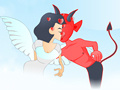 Igra Devil and Angel Kissing