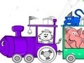 Igra Animal Train Coloring