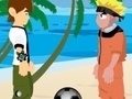 Igra Naruto and Ben 10 play volleyball