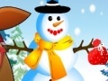 Igra Pou Girl sculpts snowman