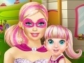 Igra Super Hero Barbie Playing With Baby Barbie