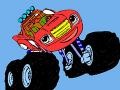Igra Blaze and the monster machines: Coloring