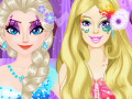 Igra Elsa vs Barbie Make Up Contest