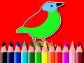 Igra Back To School: Birds Coloring Book