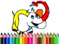 Igra Back To School: Elephant coloring