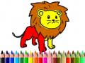 Igra Back To School: Lion Coloring Book