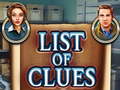 Igra List of clues