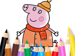 Igra Coloring Book: Mommy Pig Winter