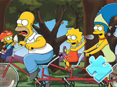 Igra Jigsaw Puzzle: Simpson Family Riding