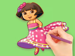 Igra Coloring Book: Dora Prepare Party