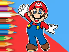Igra Coloring Book: Mario Happy Skating