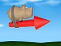 Igra Pig on the Rocket