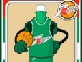 Igra Bottles, playing basketball