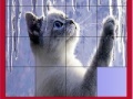 Igra Cat and icicles slide puzzle