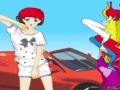 Igra Active Girl Besides Car
