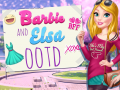 Igra Barbie and Elsa OOTD