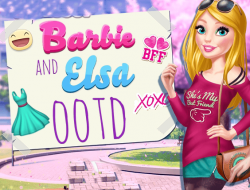 Igra Barbie i Elsa OOTD  online.