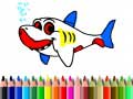 Igra Back To School: Shark Coloring Book
