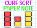 Igra Cube Sort Paper Note