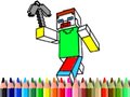 Igra Back to School: Minecraft Coloring