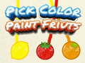 Igra Pick Color Paint Fruits