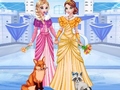 Igra Elsa & Anna's Icy Dress Up