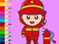 Igra Coloring Book: Fireman