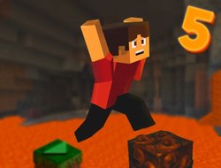 Igra Blocky parkour 5  online.