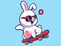 Igra Coloring Book: Rabbit Skateboard