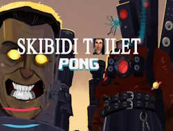 Igra Skibidi WC tenis  online.