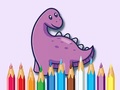 Igra Coloring Book: Dinosaur With Flowers