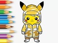 Igra Coloring Book: Raincoat Pikachu