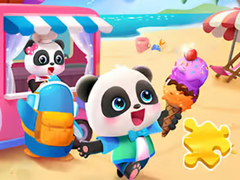 Igra Jigsaw Puzzle: Baby Panda Ice Cream Car