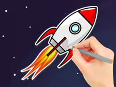 Igra Coloring Book: Flying Rocket