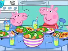 Igra Jigsaw Puzzle: Peppa Dinner Time