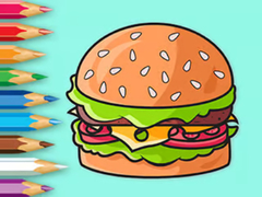 Igra Coloring Book: Delicious Hamburger