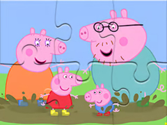 Igra Jigsaw Puzzle: Peppa Pig Muddy Puddles