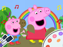 Igra Coloring Book: Peppa Pig Muddy Funny