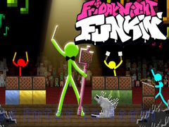 Igra FNF Rush E : Animation vs. Minecraft