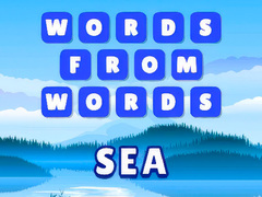 Igra Words from words: Sea