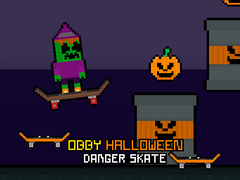 Igra Obby Halloween Danger Skate