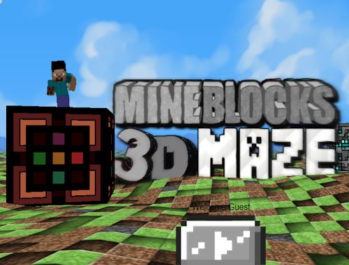 Igra Mine Blocks 3D Labirint  online.