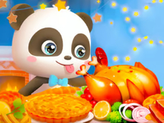 Igra Jigsaw Puzzle: Little Panda Thanksgiving Feast