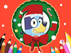 Igra Coloring Book: Bluey Santa Claus