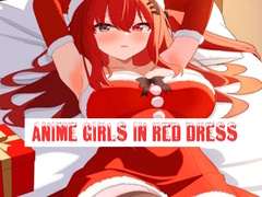 Igra Anime Girls In Red Dress Tile Puzzle