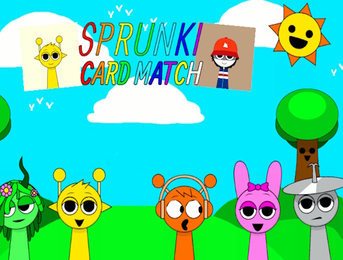 Igra Card match Sprunki  online.