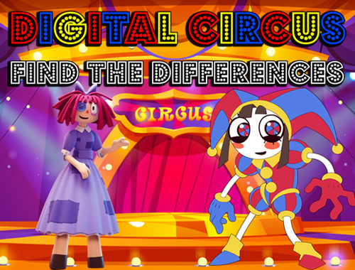 Igra Digitalni cirkus: Pronađite razlike  online.