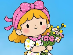 Igra Jigsaw Puzzle: Little Flower Girl