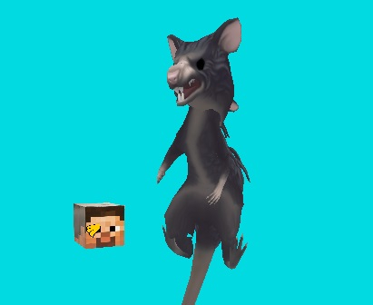 Igra Rat Milton u svijetu Minecraft -a: Rotirajuće flappy  online.